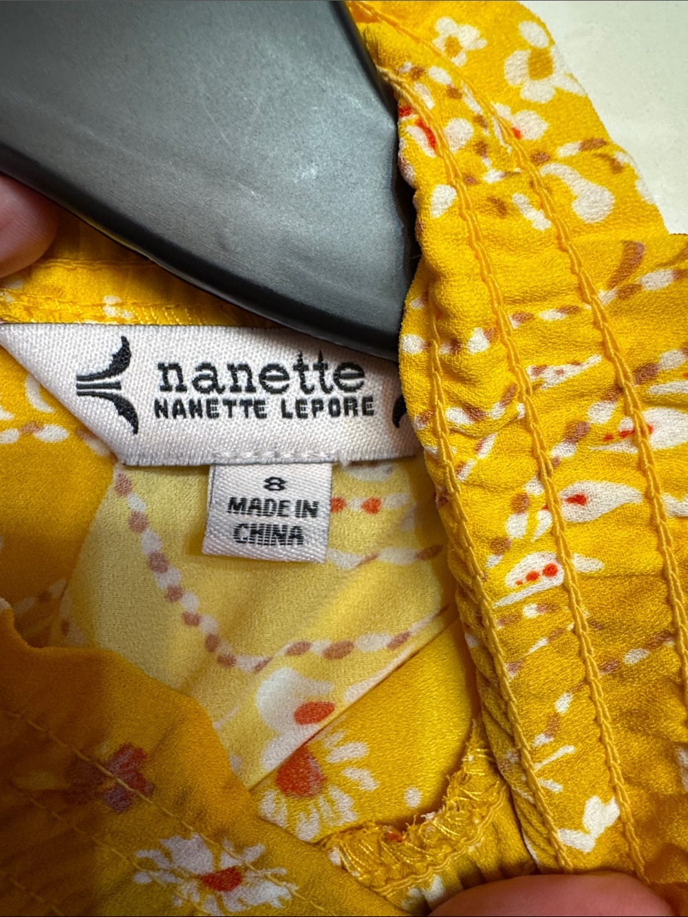 Nanette Lepore Yellow Floral Midi Dress - Picture 5 of 5